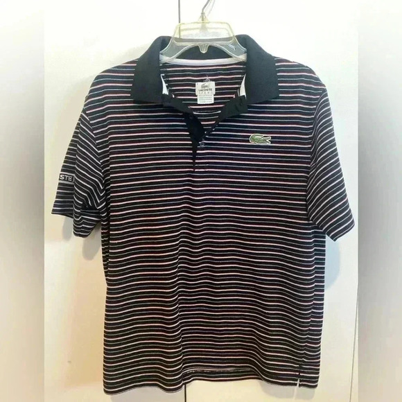 Vintage Lacoste Sport SS Tennis Polo Size medium Big Croc - Picture 1 of 7